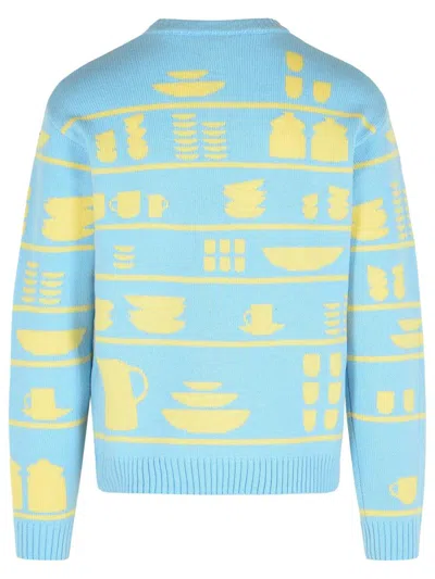 Jw Anderson J. W. Anderson Light Blue Wool Sweater In Blue