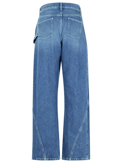 Jw Anderson Twisted Midrise Workwear Boyfriend Jeans In Blue