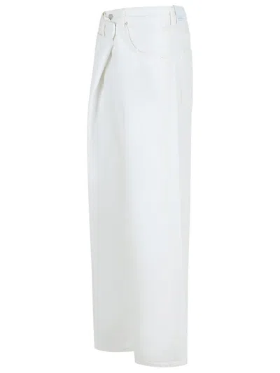 Agolde Criss Cross Jeans In White
