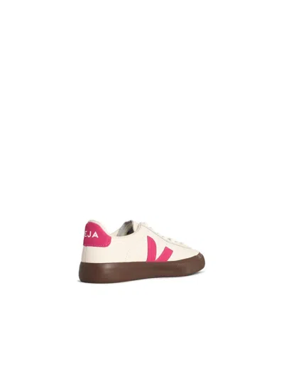 Veja Campo Leather Sneakers In White