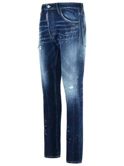 Dsquared2 'cool Guy' Medium Blue Wash Cotton Denim Jeans In Blue