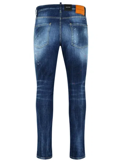 Dsquared2 'cool Guy' Medium Blue Wash Cotton Denim Jeans In Blue