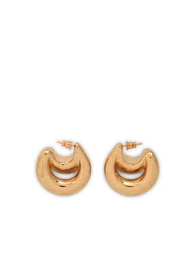 Panconesi Gold 'double Blow Up' Earrings In Gold