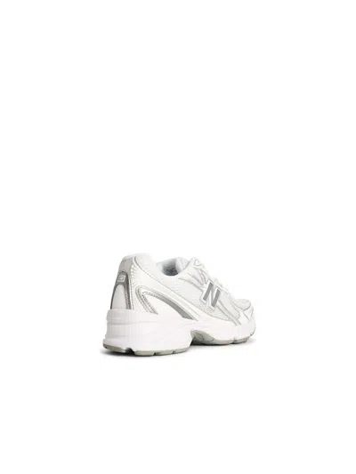 New Balance '740' White Fabric Blend Sneakers In White