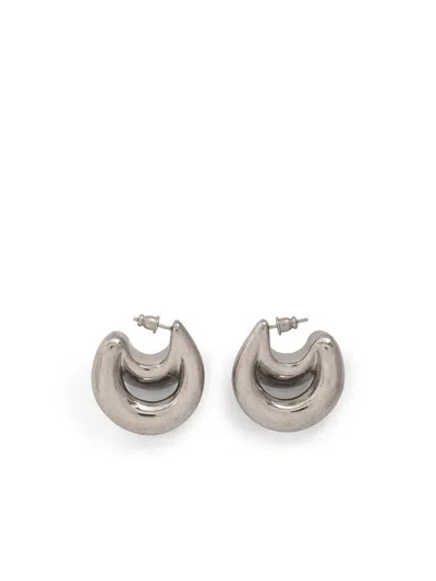 Panconesi Silver 'double Blow Up' Earrings In Silver