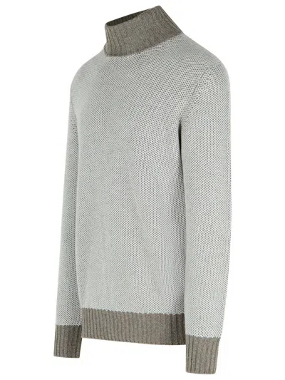 Gran Sasso Brown Cashmere Sweater In Gray