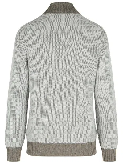 Gran Sasso Brown Cashmere Sweater In Gray