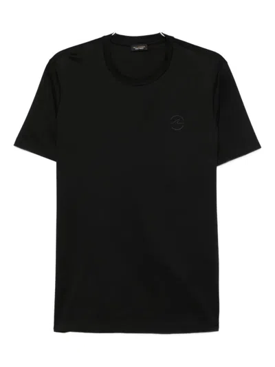Paul & Shark Logo-print Cotton T-shirt Clothing In Black