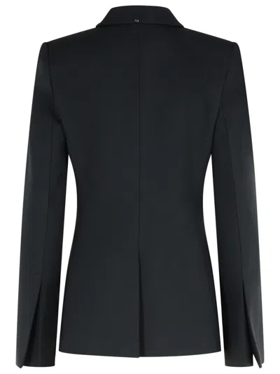 Sportmax Black Stretch Wool Cocco Blazer In Black