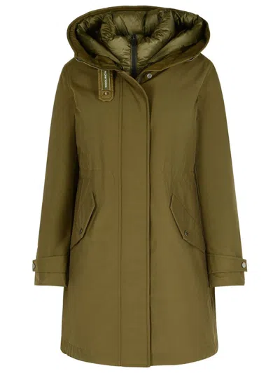 Woolrich Authentic 3 In 1 Parka Jacket In Green