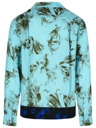 Dries Van Noten Floral Pattern Long Sleeves Shirt With Chest Pocket In Multi