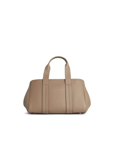 Michael Kors Romee Small Pebbled Leather Satchel In Neutral