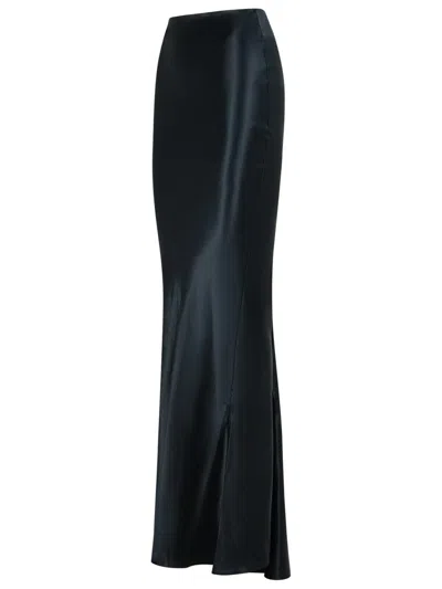 The Andamane 'nemesia' Black Viscose Skirt In Black