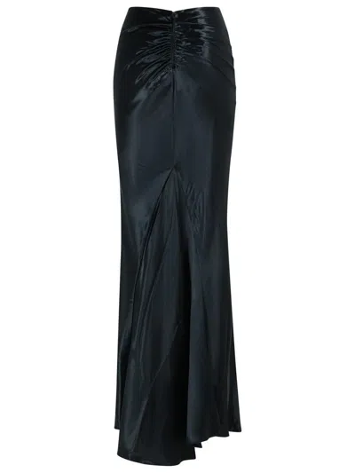 The Andamane 'nemesia' Black Viscose Skirt In Black