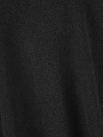 Alpha Studio Turtleneck Side-slit Sweater In Black