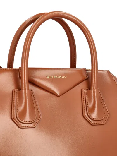 Givenchy Leather Top-handle Shoulder Bag In Brown