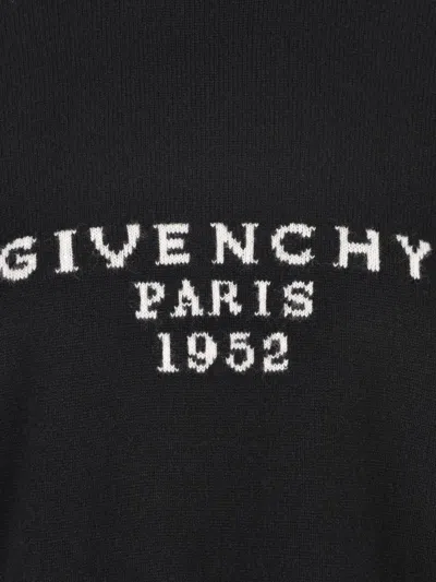 Givenchy Paris 1952 Turtleneck Knit Sweater In Black