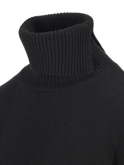 Givenchy Paris 1952 Turtleneck Knit Sweater In Black