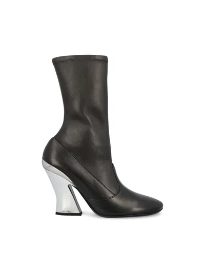 Givenchy Sculpted Ankle Boots In Nappa Leather In Multi