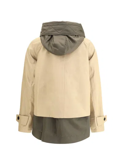 Sacai Cotton Short Jacket In Multi