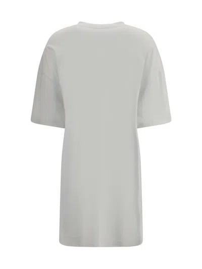 Balenciaga Semi Fitted Cotton T-shirt Dress In White