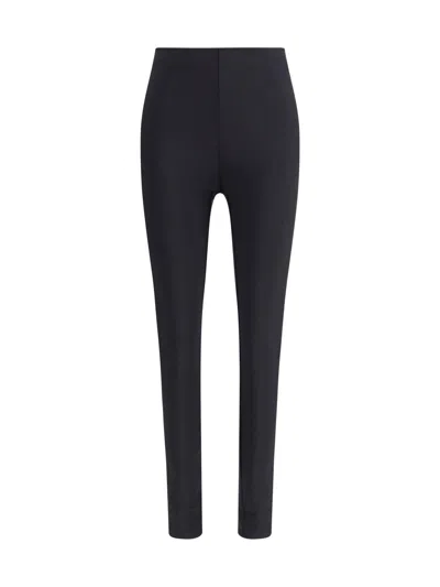 Wolford Midnight Grace Front-slit Jersey Leggings In Black