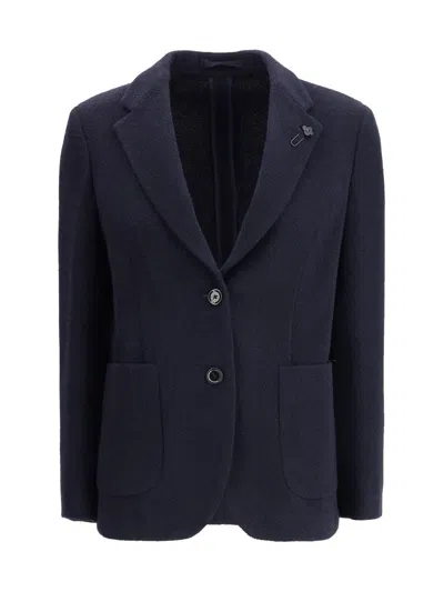 Lardini Two-piece Suit In Pure Wool In Blue