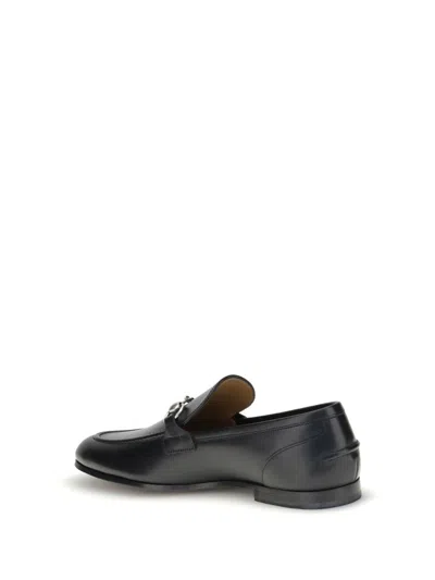 Gucci Leather Slip-on Loafers With Iconic Horsebit Detail In Black