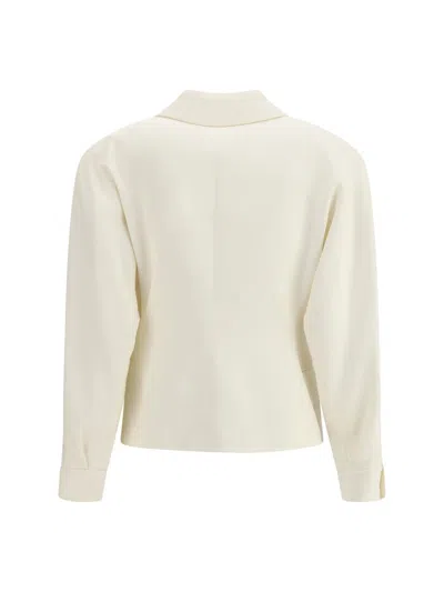 Alessandra Rich Crystal-embellished Double-breasted Jacket In Gold