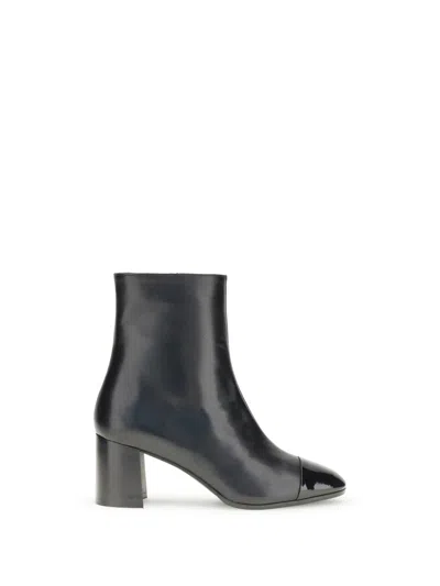 Carel Paris Esprit Leather Ankle Boots In Black