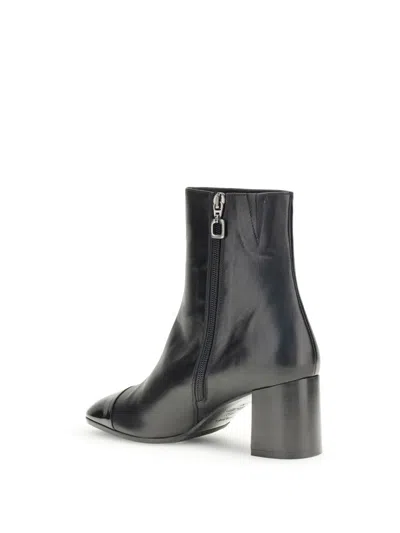Carel Paris Esprit Leather Ankle Boots In Black