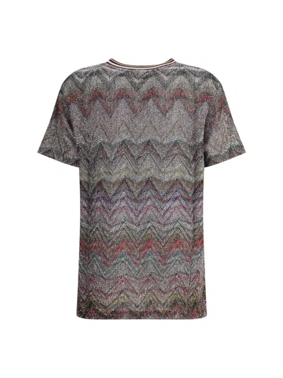 Missoni Caperdoni Short Sleeve T-shirt With Sequin In Multi