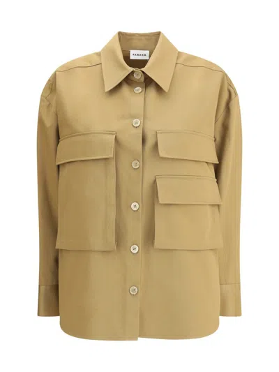P.a.r.o.s.h P. A.r. O.s. H. Maxi Pockets Shirt In Brown