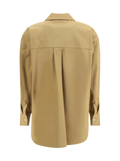 P.a.r.o.s.h P. A.r. O.s. H. Maxi Pockets Shirt In Brown