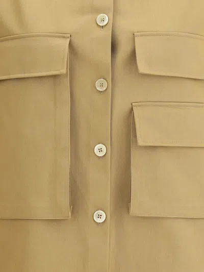 P.a.r.o.s.h P. A.r. O.s. H. Maxi Pockets Shirt In Brown