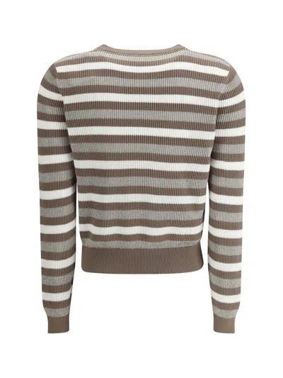 Brunello Cucinelli Women Sparkling Striped Sweater In Multi