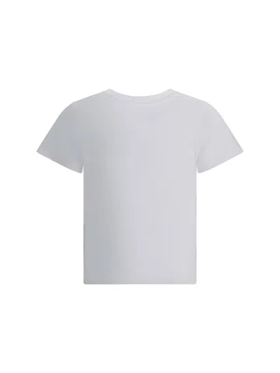 Moncler Logo Crop T-shirt In White