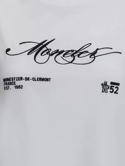Moncler Logo Crop T-shirt In White