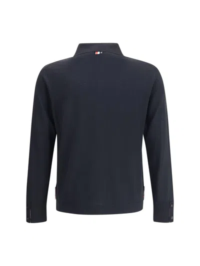 Thom Browne Button-front Knit Cardigan With Grosgrain Detailing In Multi