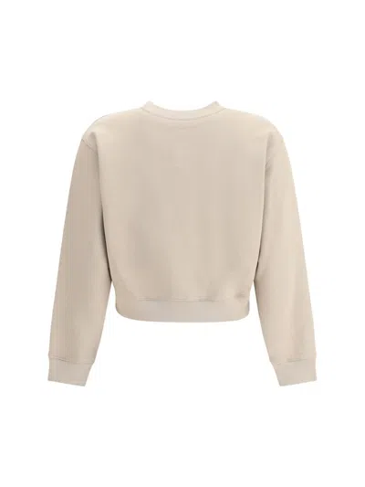 Maison Kitsuné Lady Fox-embroidered Sweatshirt In Neutral