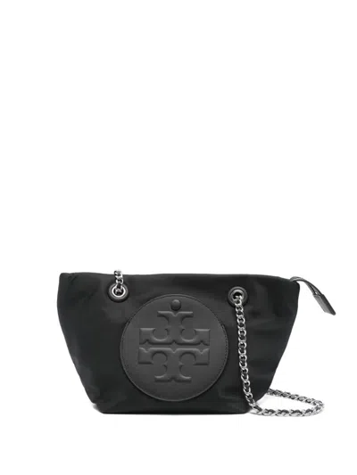 Tory Burch Ella Small Nylon Tote In Black