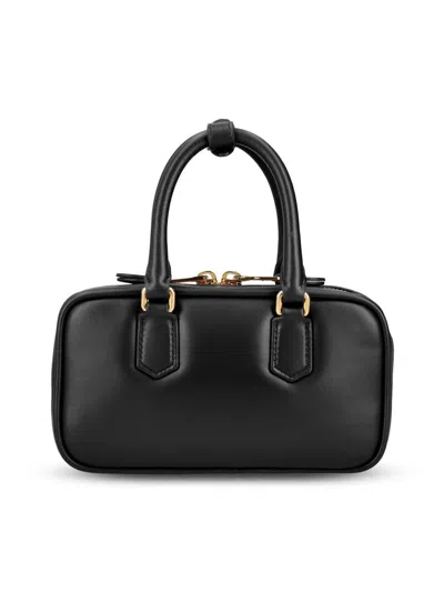 Miu Miu Handbag Nappa Leather Double Handles In Black