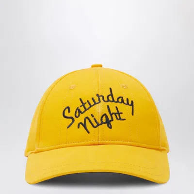 1989 Studio Night Baseball Cap Curved Brim Embroidered Text In Yellow