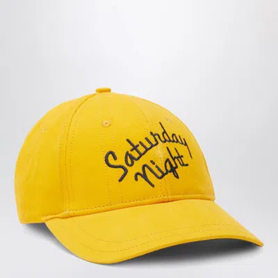 1989 Studio Night Baseball Cap Curved Brim Embroidered Text In Yellow