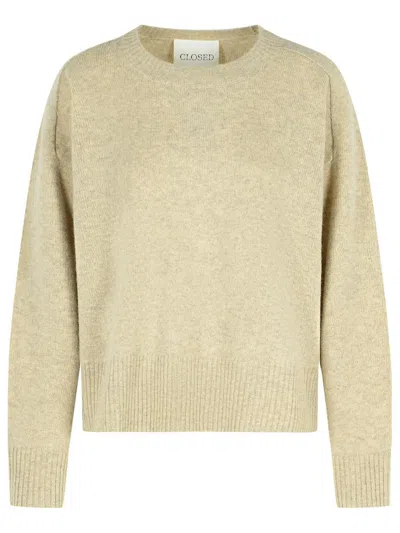 Closed Melange Rock Wool Sweater In Sand