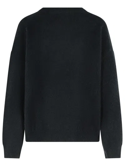 Loulou Studio Black Wool Blend Sweater In Black