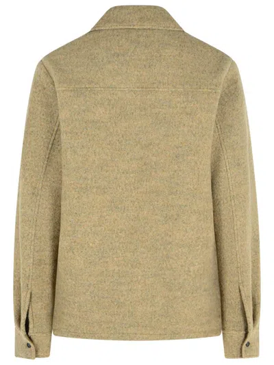 Jil Sander Beige Wool Blend Jacket Men In Neutral