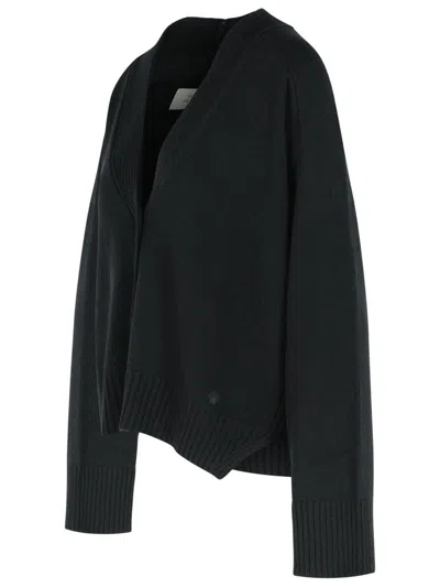 Loulou Studio Zanzibar Cropped Wool-cashmere Cardigan In Black