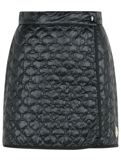 Moncler Padded Mini Skirt With Quilted Pattern. In Black
