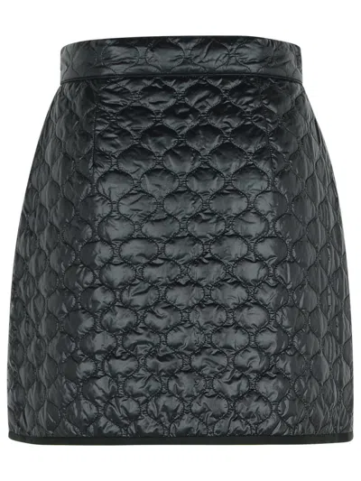 Moncler Padded Mini Skirt With Quilted Pattern. In Black